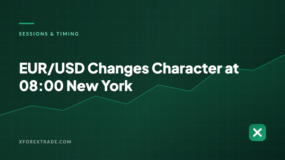 Read more about the article EUR/USD Changes Character at 08:00 New York: A Session-by-Session Read